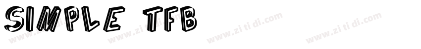 Simple tfb字体转换